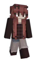 cocoa brown and lotus Minecraft skin — Classic model