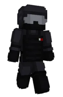 Front of Spyld's skin
