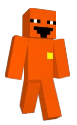 international orange and yellow Minecraft skin — Classic model