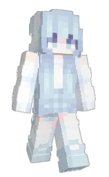 white and link water Minecraft skin — Slim model — first worn by han_feng_HAH