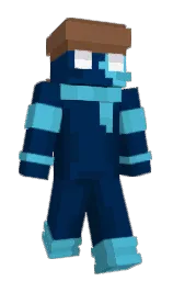 prussian blue and midnight Minecraft skin — Slim model — first worn by TheLunarWinter