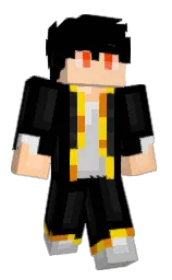 black and cod gray Minecraft skin — Classic model — first worn by suho1012