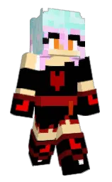 black and navajo white Minecraft skin — Slim model — first worn by IDrinkChemicalss