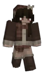 cocoa brown and oil Minecraft skin — Classic model — first worn by LucozadeCherry