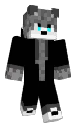 AstralTheWolf's Minecraft skin wearing the Vanilla cape