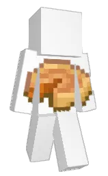 white and black Minecraft skin — Classic model