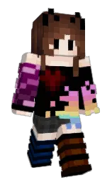 Kittanova's Minecraft skin wearing the Cherry Blossom cape