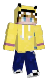 energy yellow and marigold yellow Minecraft skin — Slim model