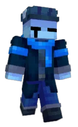 blue charcoal and deep koamaru Minecraft skin — Classic model