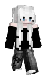black and alto Minecraft skin — Slim model — first worn by lilShiningMarty