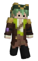 JustaKiwii's Minecraft skin wearing the Vanilla cape