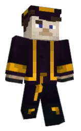revolver and ebony Minecraft skin — Classic model — first worn by NACHOGAMING25