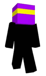 electric violet and purple Minecraft skin — Classic model — first worn by _xkiet