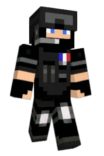 beretbleu Minecraft avatar full body