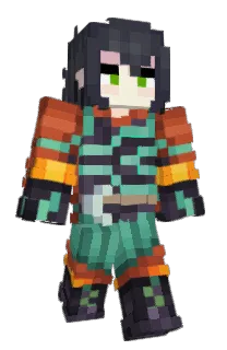 Front of Erfio's skin