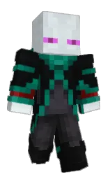 Rhomax's Minecraft skin wearing the Twisted cape