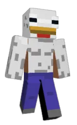 WellCookedChickn's Minecraft skin wearing the Migrator cape