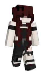 coffee bean and dawn pink Minecraft skin — Slim model — first worn by 011001100