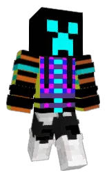 black and pear Minecraft skin — Classic model