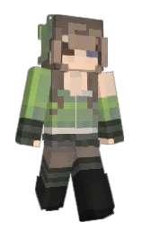 cod gray and romantic Minecraft skin — Slim model — first worn by AccioRed