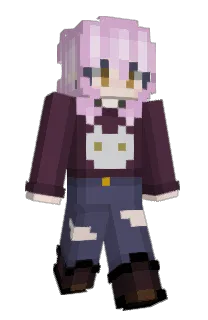 Front of ClaraTheRed's skin