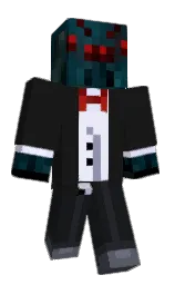l800's Minecraft skin wearing the Mojang Office cape