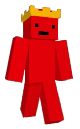 red and selective yellow Minecraft skin — Classic model