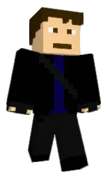black and stratos Minecraft skin — Classic model