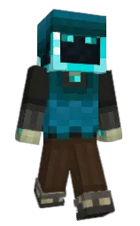 log cabin and bunker Minecraft skin — Slim model