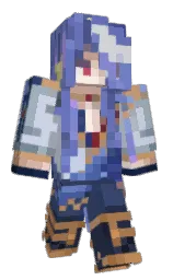 botticelli and moody blue Minecraft skin — Classic model
