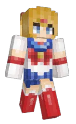 Luneko's Minecraft skin wearing the Migrator cape