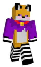 black and white Minecraft skin — Classic model — first worn by AngryPiggyAP