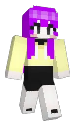 cod gray and electric violet Minecraft skin — Slim model