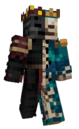 cyprus and teal blue Minecraft skin — Classic model — first worn by here_mc