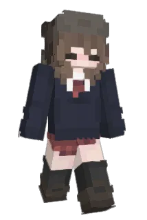 bisqwite Minecraft avatar full body