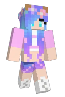 blackawhite Minecraft avatar full body