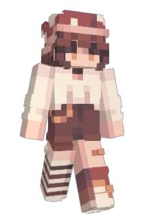 blahnche Minecraft avatar full body