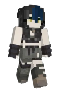 blsak Minecraft avatar full body