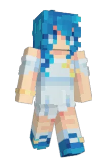 bluearea Minecraft avatar full body