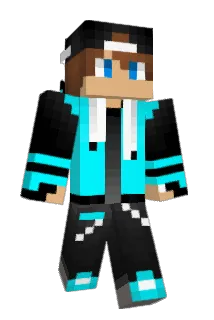 bluebikerlive Minecraft avatar full body
