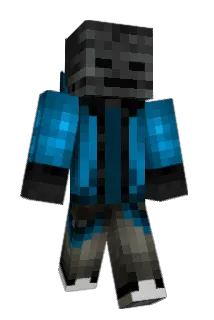 bluegecho Minecraft avatar full body
