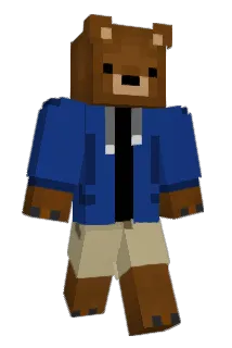 bluekuma Minecraft avatar full body