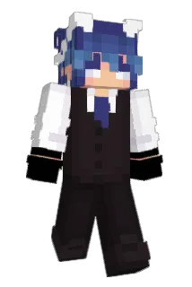 bluelf Minecraft avatar full body