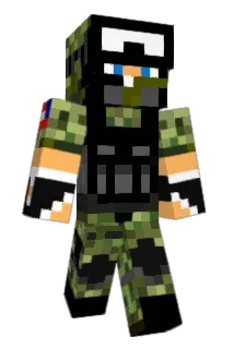 bluhaven Minecraft avatar full body