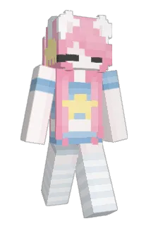 blumige Minecraft avatar full body