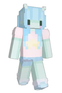 blused Minecraft avatar full body