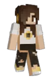 brasiquinha Minecraft avatar full body