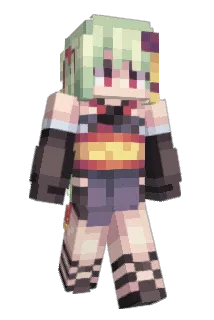 brokenicegreen Minecraft avatar full body