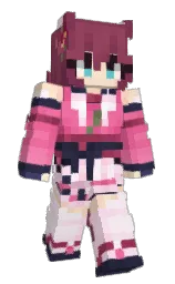 Vinu64's Minecraft skin wearing the Pan cape