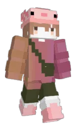 Chicken_King_TW's Minecraft skin wearing the Purple Heart cape